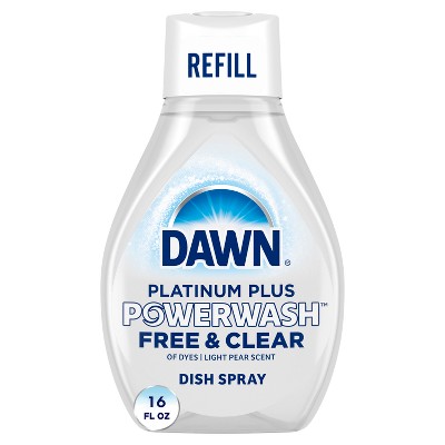 Dawn Platinum Powerwash Spray Refill -  Free & Clear - 16 fl oz