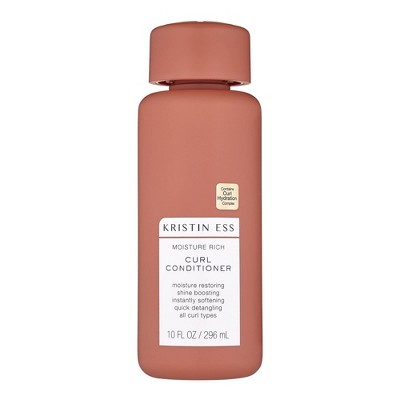 Kristin Ess Moisture Rich Curl Conditioner for All Curls 2A-4C, Sulfate, Paraben + Silicone Free - 10 fl oz
