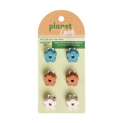 Planet Goody Mini Flower Claw Clips - 6ct