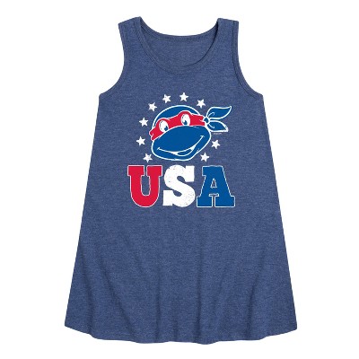 - Teenage Mutant Ninja Turtles - USA Raphael Graphic Sleeveless Aline Dress