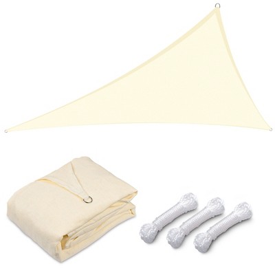LAGarden 20FT 97% UV Block Triangle Sun Shade Sail