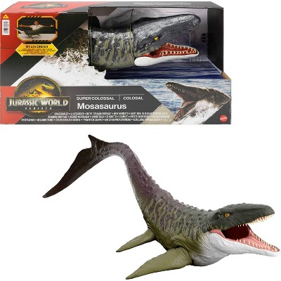 Jurassic World Rebirth Super Colossal Mosasaurus Action Figure, Dinosaur Toy
