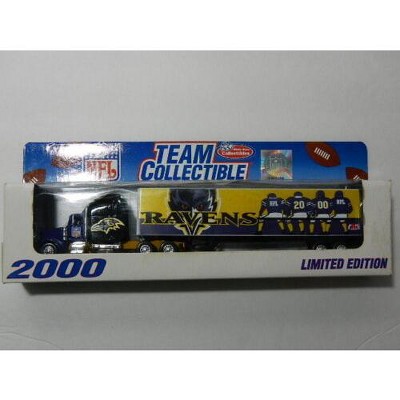 Baltimore Ravens Fleer 2000 Team Collectible Series NFL Tractor Trailer Scale Toy Vehicle.