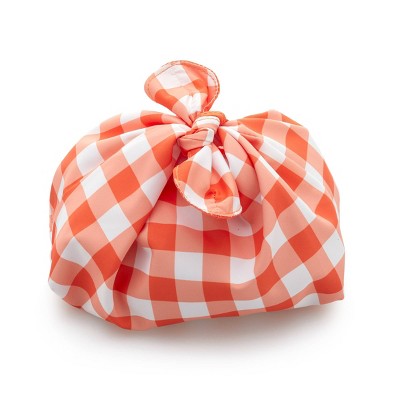 Tie Top Makeup Bag - Gingham Orange -  Ulta Beauty