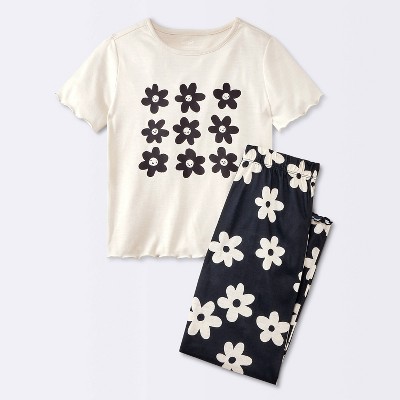 Girls' 2pc Short Sleeve Printed Pajama Set - Cat & Jack™