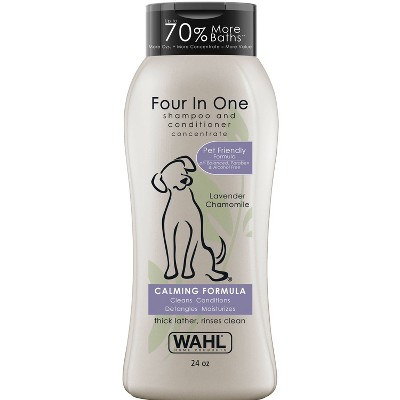 Wahl Four-In-One Fresh Scented Calming Formula Dog Shampoo and Conditioner - 24oz
