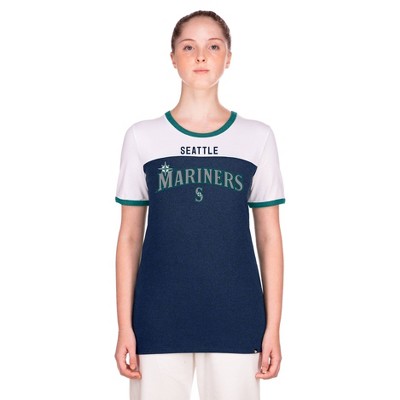 MLB Seattle Mariners Women's Bi-Blend Ringer T-Shirt