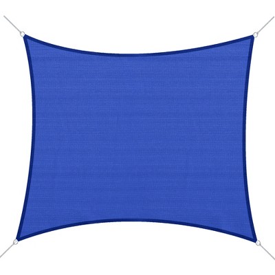Outsunny 20' x 16' Sun Shade Sail Rectangle Sail Shade Canopy for Outdoor Patio Deck Yard