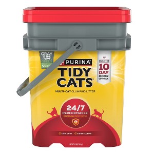 Purina Tidy Cats 24/7 Performance Clumping Scoop Cat & Kitty Litter for Multiple Cats - 35lbs - 1 of 4