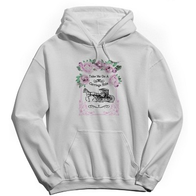 Rerun Island Women's Take Me Long Sleeve Oversized Graphic Cotton Sweatshirt Hoodie