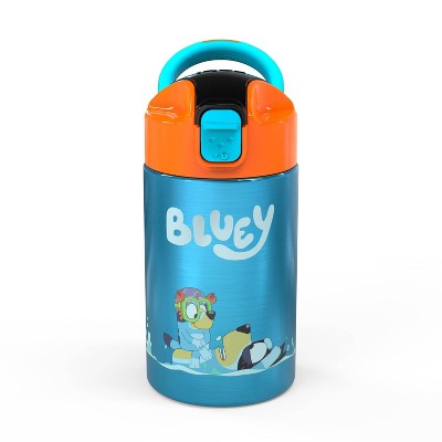Bluey 14oz Stainless Steel Double Wall Valiant Bottle - Zak Designs