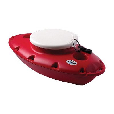 CreekKooler Pup Portable Floating Beverage Drink Cooler with Cup Holders, Great for Backyard Swimming Pool or Spa, 15 Quart