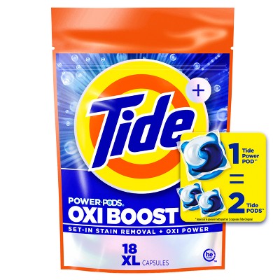 Tide Oxi Boost Laundry Detergent Power Pods with Stain Remover