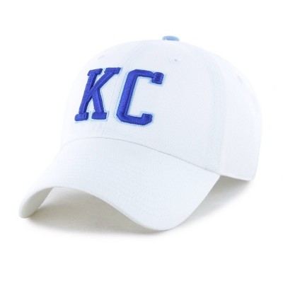 MLB Kansas City Royals White Cooperstown Clique Hat: Cotton Adjustable Baseball Cap