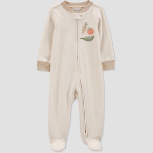 Carter's Just One You®️ Baby Boys' Striped Vegetables Sleep N' Play - Ivory - 1 of 3