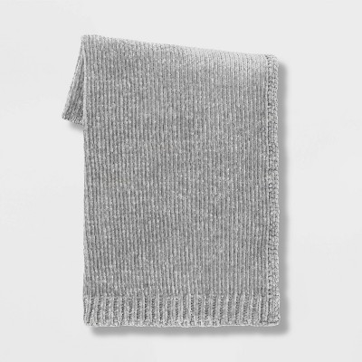50"x60" Shiny Chenille Throw Blanket - Threshold™