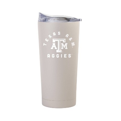 NCAA Texas A&M Aggies Sand Powder Coat Tumbler - 20oz: Insulated Stainless Steel Drinkware