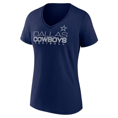 NFL Dallas Cowboys Women's Short Sleeve V-Neck Plus Size T-Shirt