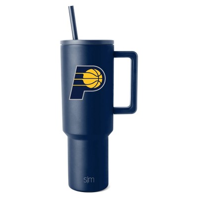 NBA Indiana Pacers Trek Tumbler - 40oz: Stainless Steel, Lidded Portable Drinkware
