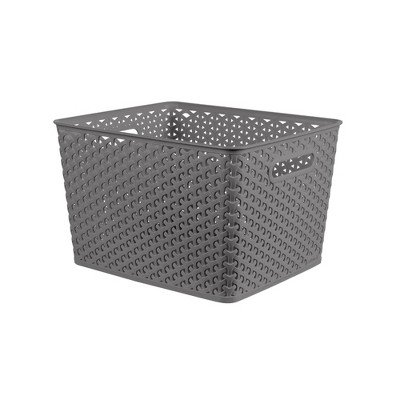 Large Y-Weave Decorative Storage Basket - Brightroom™