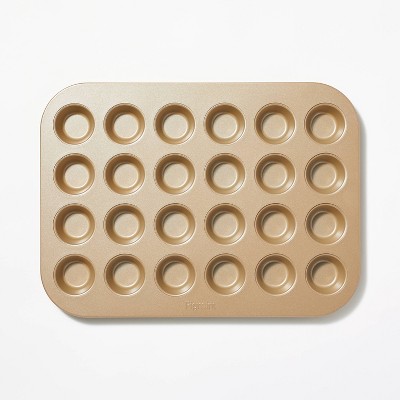 24ct Nonstick Aluminized Steel Mini Muffin Baking Pan - Figmint™