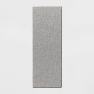 1'8"x5' Rectangle Indoor Floor Mat Gray - Threshold™: Basket Weave, Kitchen Floor Mat, PVC Backing, Flat Pile - 1 of 4