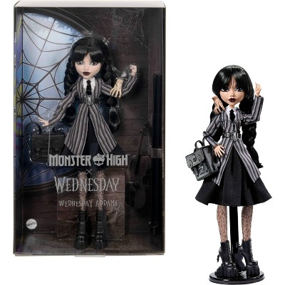 Monster High x Wednesday Collectible Wednesday Addams Doll with Thing