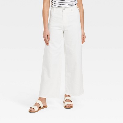 Women's High-Rise Sailor Wide Leg Ankle Jeans - Universal Thread™