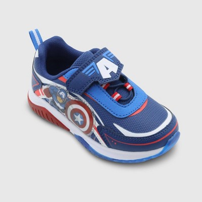 Toddler Disney Captain America Athletic Sneakers - Blue