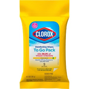 Clorox To Go Citrus Disinfecting Wipes - 9ct - 1 of 4