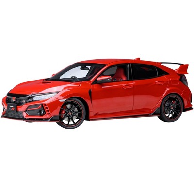 2021 Honda Civic Type R (FK8) RHD (Right Hand Drive) Flame Red 1/18 Model Car by Autoart