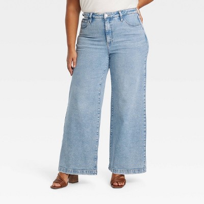 Women's High-Rise Wide Leg Jeans - Ava & Viv™