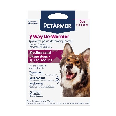 PetArmor 7-Way Deworm Dog Insect Treatment for Dogs
