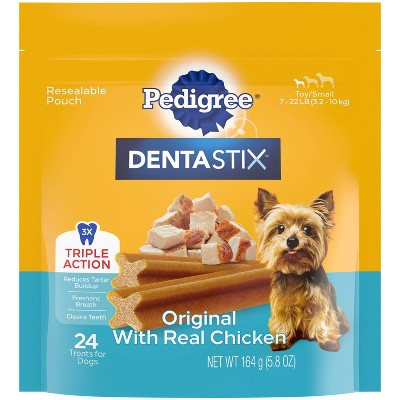 Pedigree Dentastix Dental Dog Treats with Chicken for Small Dog