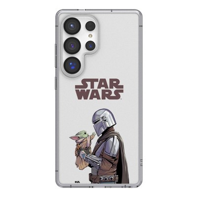 Keyscaper Star Wars Mandalorian Color Block Clear Cell Phone Case for Samsung Galaxy