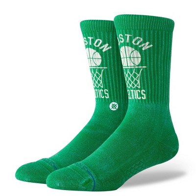 NBA Boston Celtics Vintage Large Crew Socks: Reinforced Heel & Toe