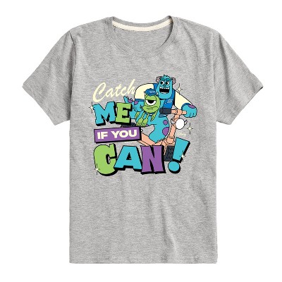 Boys' - Monsters, Inc. - Mike and Sulley Catch Me If You Can Short Sleeve Graphic T-Shirt