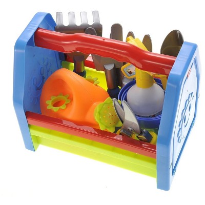 Link Garden Tools Toy Set, Comes With 8 different Plastic Gardening Tools, Great Gift For Toddlers And Kids
