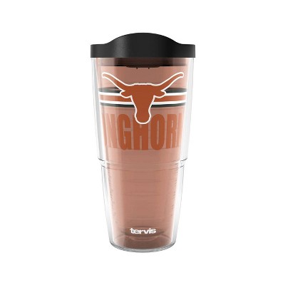 NCAA Texas Longhorns Classic Tumbler - 24oz: Plastic Lidded Portable Drinkware
