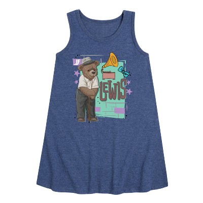 - IF Movie - Lewis Poster Graphic Sleeveless Aline Dress