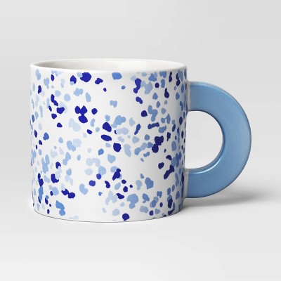 16oz Stoneware Splatter Mug Blue - Room Essentials™
