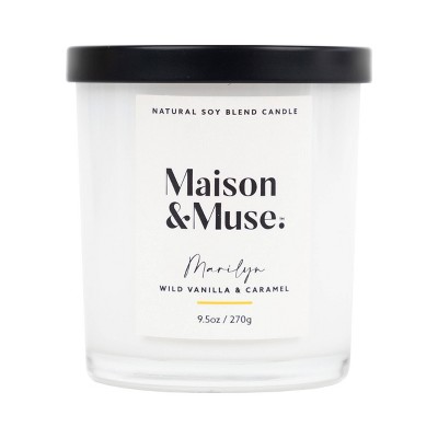 Maison&Muse Scented Candle - Wild Vanilla & Caramel (Marilyn) - 9.5oz