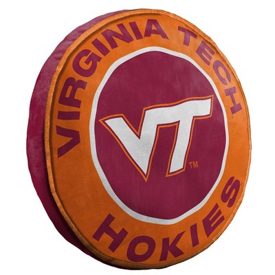 15" NCAA Virginia Tech Hokies Cloud Pillow: Sports Team Logo Plush