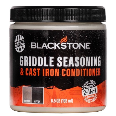 Blackstone Griddle Seasoning and Cast Iron Conditioner 6.5oz: Protects, Non-Stick, Rust-Preventive, Unscented