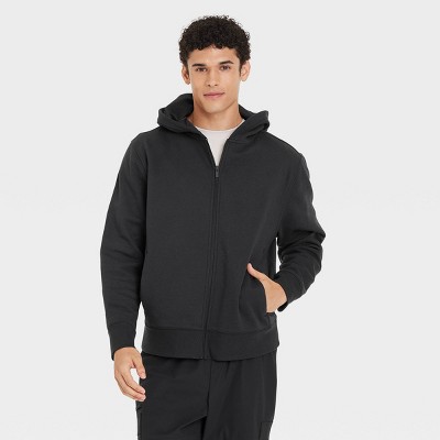 Men's Cotton Fleece Full Zip Hooded Sweatshirt - All In Motion™