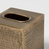 Hammered Metal Tissue Cover Brass - Threshold™ - 4 of 4