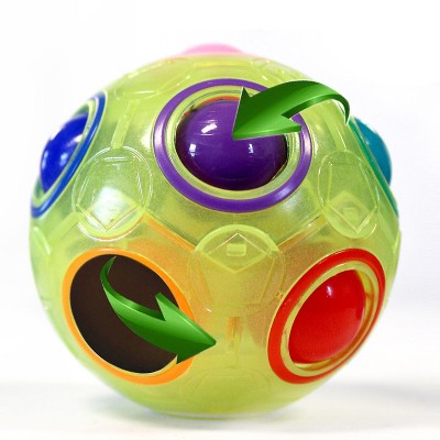Luminous Galaxy Rainbow Ball - Yellow