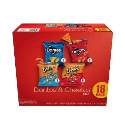 Doritos & Cheetos Mix Snacks Variety Pack - 18ct