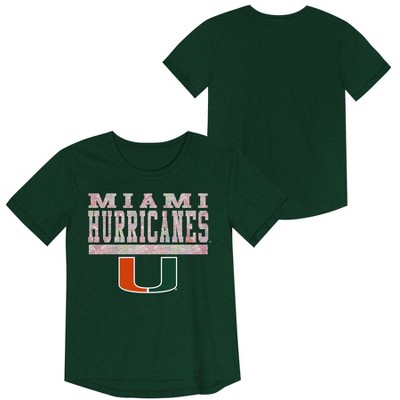 NCAA Miami Hurricanes Girls' Foil T-Shirt