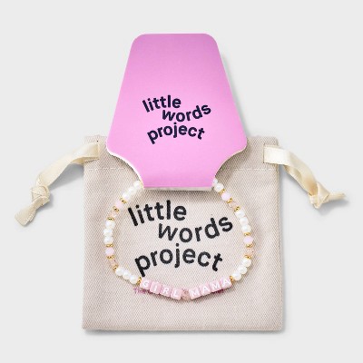 Little Words Project Girl Mama Beaded Bracelet - Pink